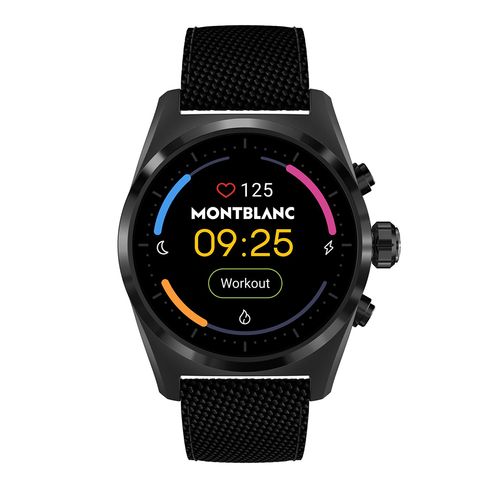 Montblanc Summit Lite | Caixa em alumínio preto com pulseira de tecido  preta - Montblanc