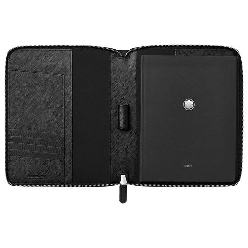 caderno capa preta montblanc