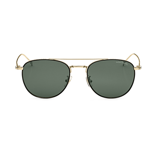 Oculos-de-sol-redondos-com-armacao-na-cor-dourada-em-metal-e-lentes-na-cor-verde-Montblanc-129800_1